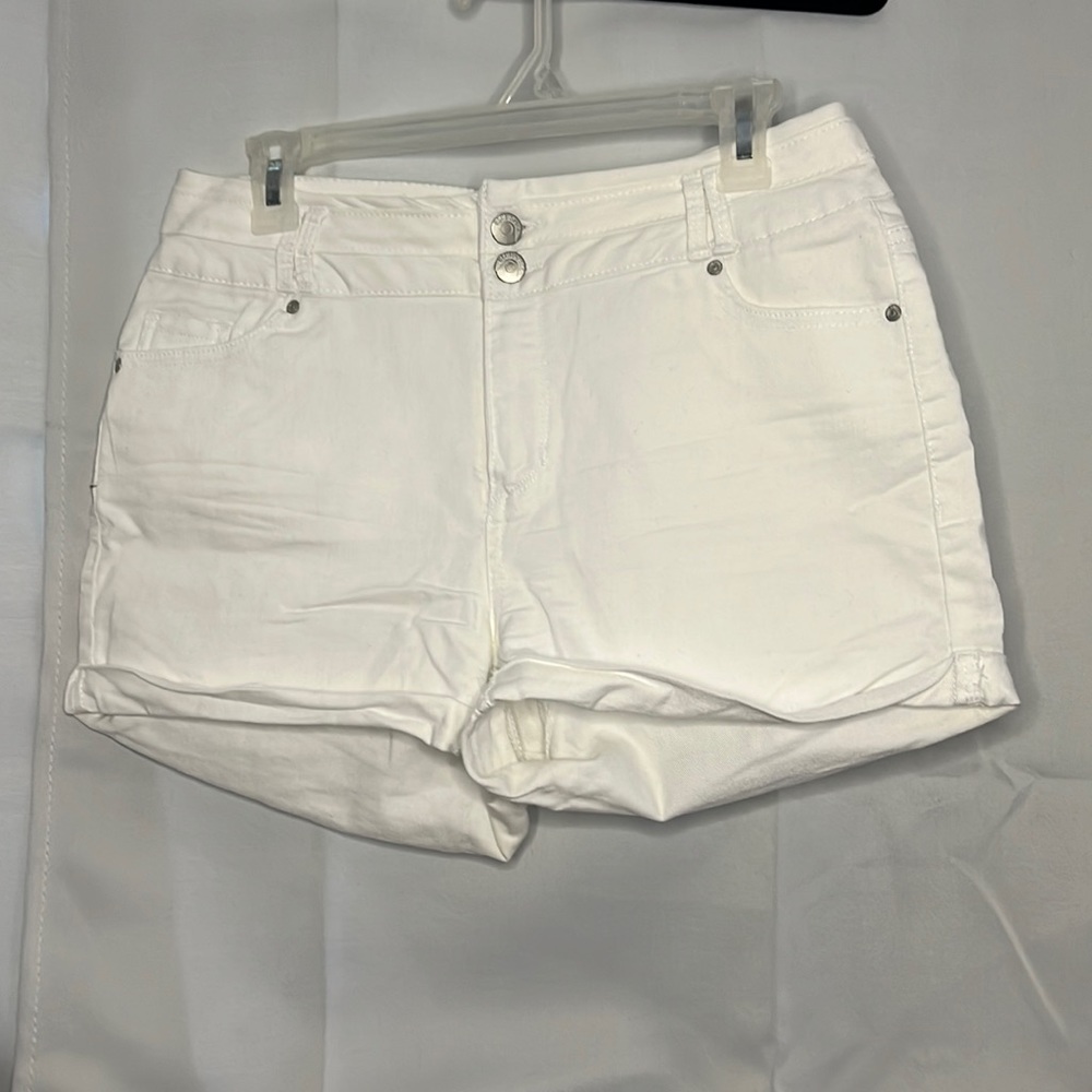 White Blue Spice Shorts